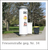 Friesenstraße geg. Nr. 34 