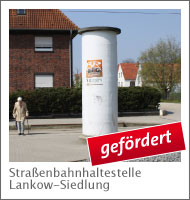 Straßenbahnhaltestelle Lankow-Siedlung 
